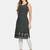 Black Printed Rayon Straight Straight Kurti
