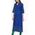 Blue Printed Cotton Straight Kurti