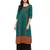 Blue Printed Cotton Straight Kurti