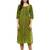 Green Printed Cotton Straight Kurti