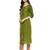 Green Printed Cotton Straight Kurti
