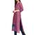 Mauve Printed Cotton Straight Kurti