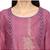 Mauve Printed Cotton Straight Kurti