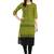 Green Printed Cotton Straight Kurti