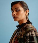 Honey gold morning day lily earrings