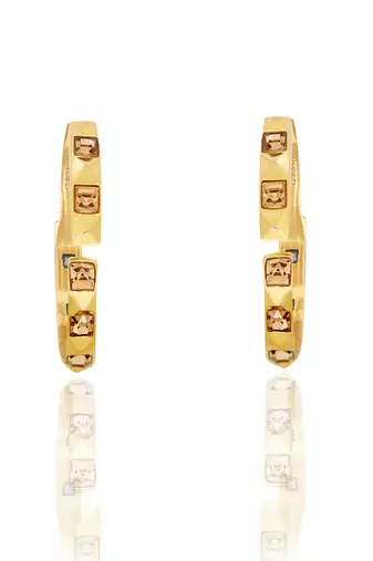 Golden musky cedar earring