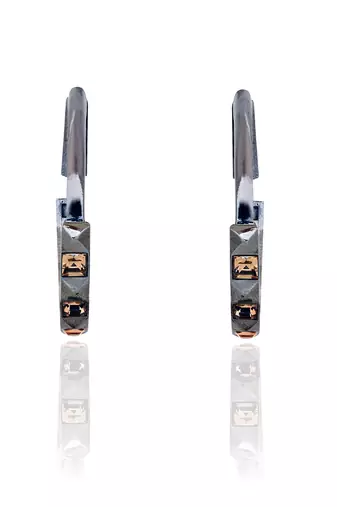 Metalic gold musky cedar earring