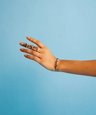 Ink blue in silver spicy vanilla ring 3