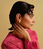 Golden sweet magnolia earring