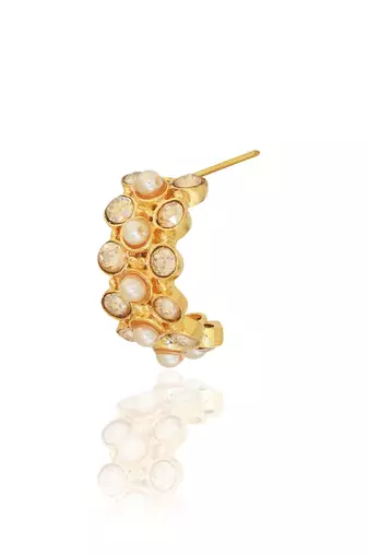 Golden sweet magnolia earring