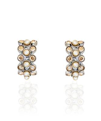 Silver sweet magnolia earring 2