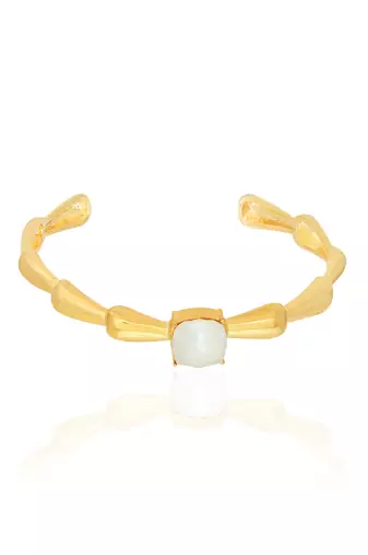 Sage green in silver white peony bracelet