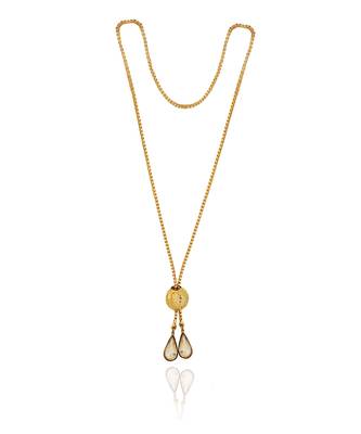 Golden amber rose pendant 2
