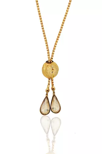 Golden amber rose pendant