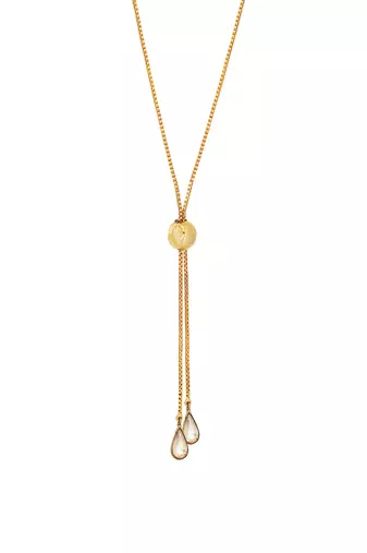 Golden amber rose pendant