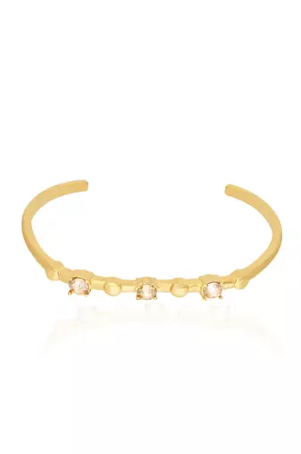 Golden in gold water lily bracelet