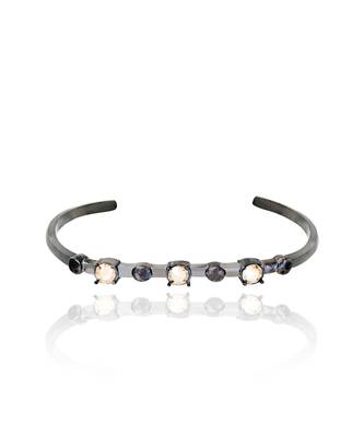 Golden in gunmetal water lily bracelet 1