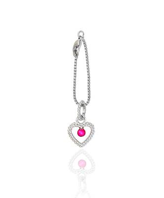 Barbie Pink Blooming Heart Watch Charm 2