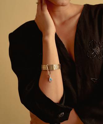 Blue Hamsa Hand Watch Charm 1