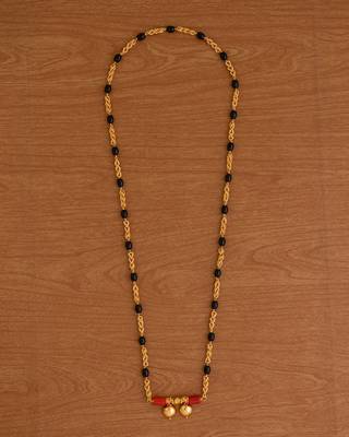  black beads and branhmamudi (1+3) mangalsutra 30" one gram gold 2