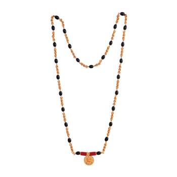  black beads and branhmamudi (1+3) mangalsutra 30" one gram gold 3