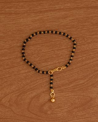  black beads  mangalsutra bracelet or hand mangalsutra one gram gold 1