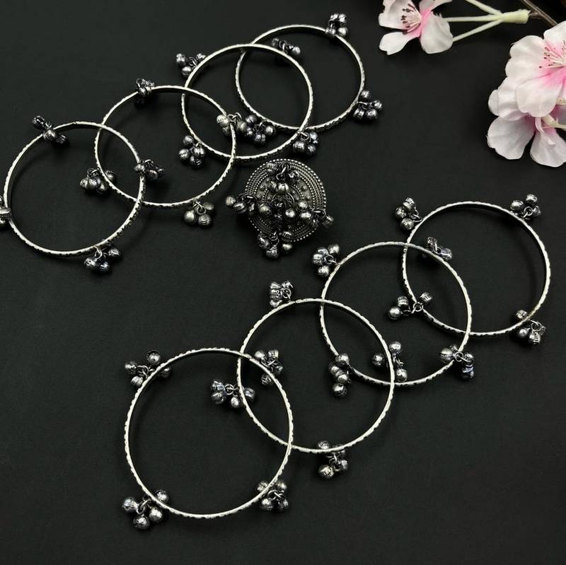 Ghunghroo Bangles with Ring