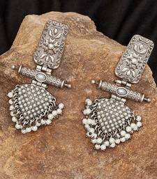 Stylish Oxidized Earrings with pearls