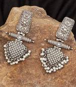 Stylish Oxidized Earrings with pearls