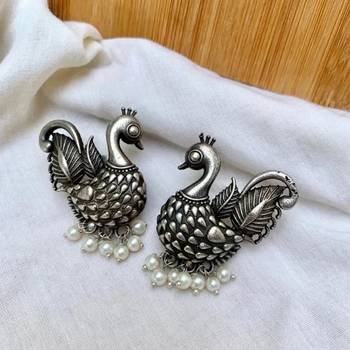 Peacock Stud Earrings 1