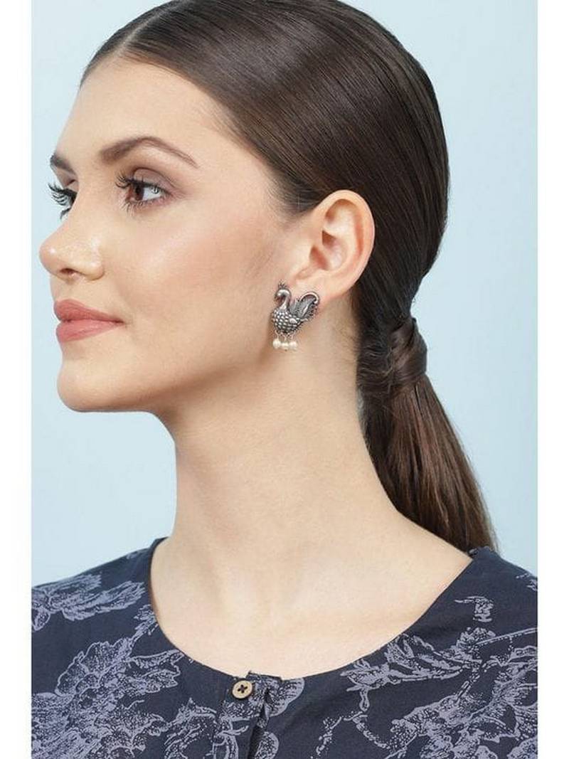 Peacock Stud Earrings