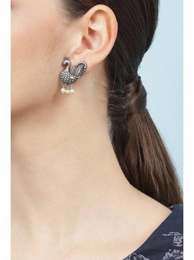 Peacock Stud Earrings