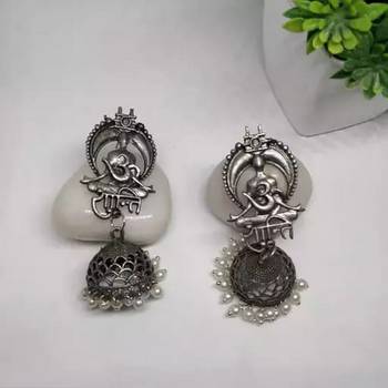 OM SHANTHI ANTIQUE EARRINGS 1