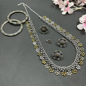 DUALTONE LONG NECKLACE SET COMBO 2