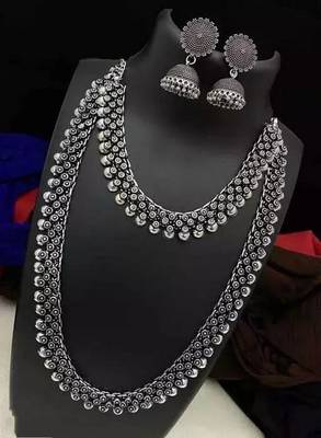 German Silver Oxidised Necklace Combo 1
