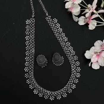 German Silver Long Necklace set 1