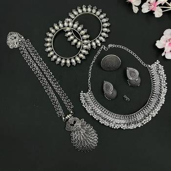 Indian oxidised jewellery set 1