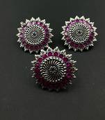 Magentha Pink Choker set Combo