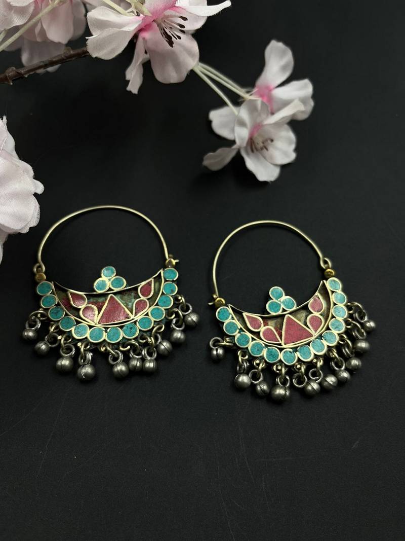 Tibitian Chandbali Earrings