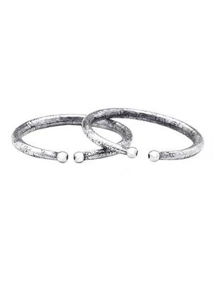 Silver Plated Tribal Anklet Kada 2