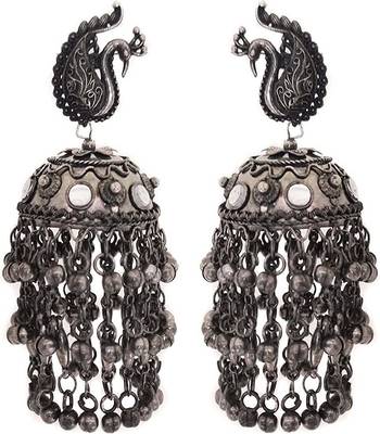 Beautiful Peacock Long Jhumka 3