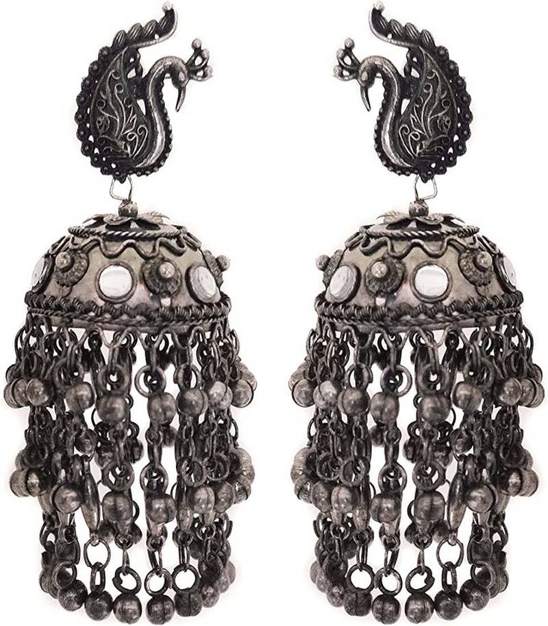 Beautiful Peacock Long Jhumka