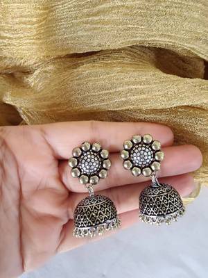 Dual tone Jhumkas 3