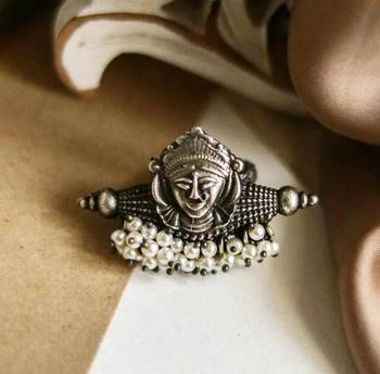 Durga Ring with Pearl 3
