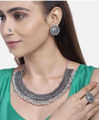 Oxidised Jewellery Set Combo of 3 1