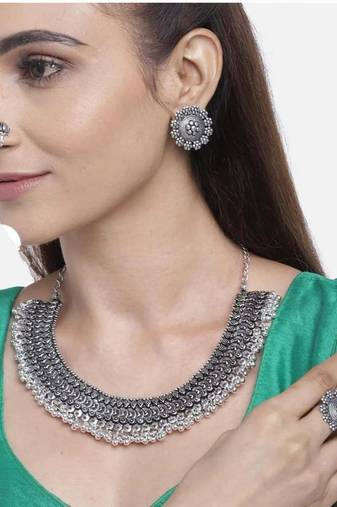 Oxidised Jewellery Set Combo of 3