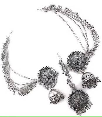 Mangtikka set with side chain Jhumka 2