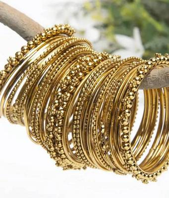 Golden Bangle set of 20 1