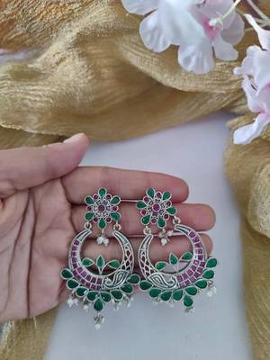 Stone Chandbali Earrings 1
