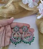 Stone Chandbali Earrings